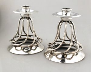 Wire Spiral Silhouette Candlestick - Photo 1