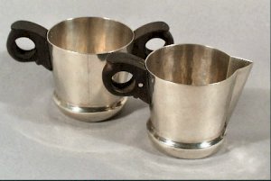 Sugar Bowl and Creamer with Fairly Straight Sides - Photo 1