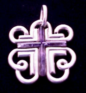 Wire Cross with Amethyst - Photo 1