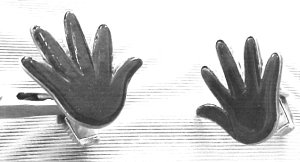 Cufflinks of Tortoise Shell Hands Backed with Silver - Photo 1