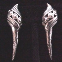 Spratling Calls These Earrings "fluted Shells - Photo 1