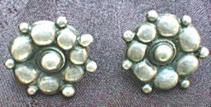 Earrings of Cluster of Small Balls and Beads - Photo 1