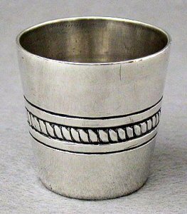 Shot Cup with Rope Trim Around the Center Circumference - Photo 1