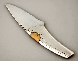 Heavy Knife with Ivory Inset - Photo 1