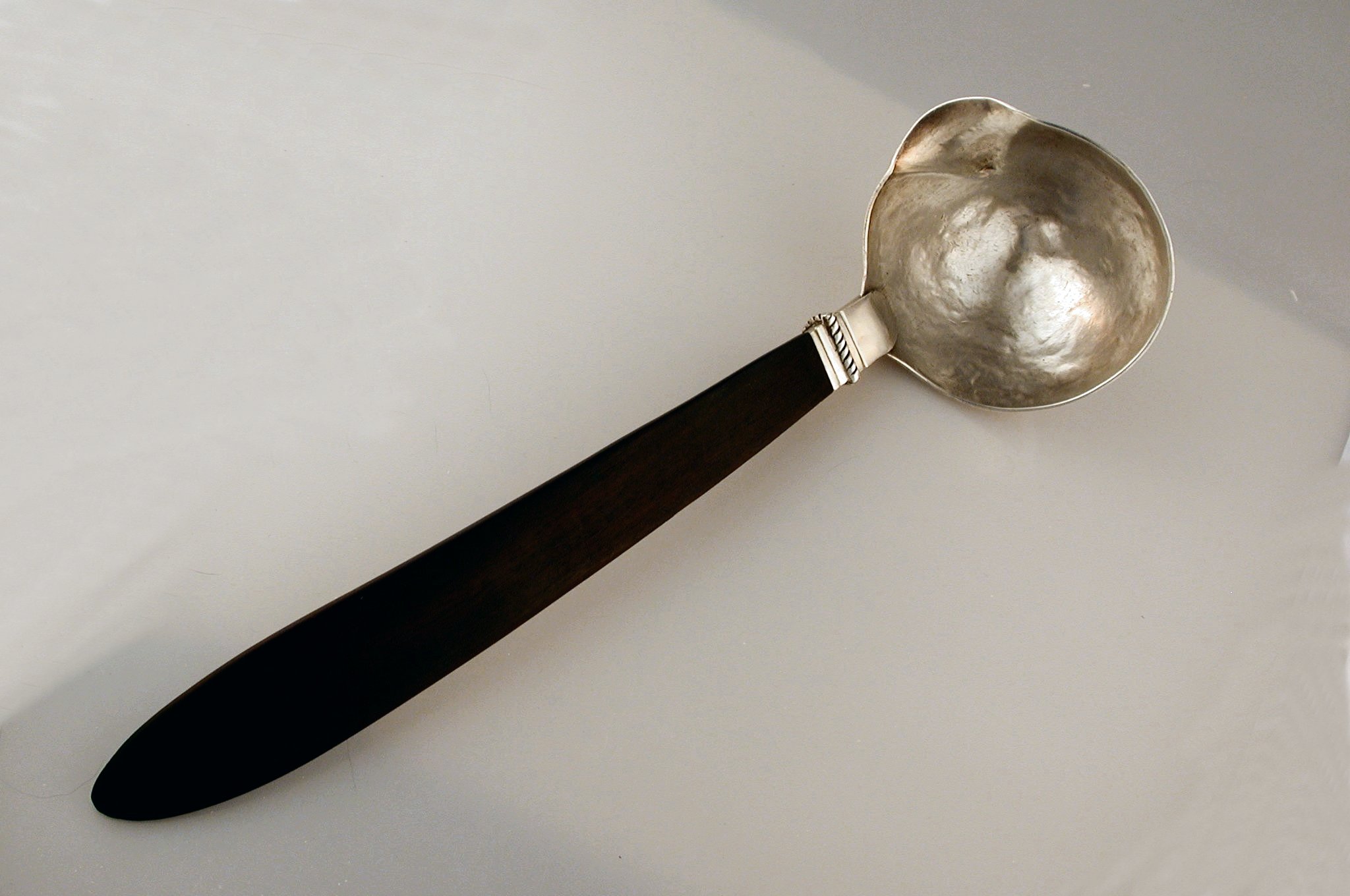 Large Silver Ladle with Pouring Lip - Photo 1