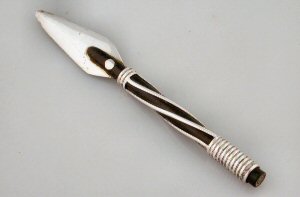 Ebony and Twisted Silver Letter Opener - Photo 1