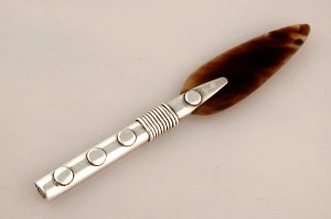 Letter Opener with Tortoise Shell Blade - Photo 1