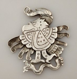 Feathered Eagle Pendant Necklace - Photo 1