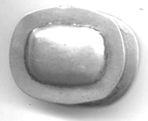 Rounded Rectangular Silver Pillbox with a Detachable Lid - Photo 1