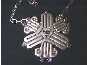 Large Pin with Loops for an Optional Necklace Chain - Photo 1