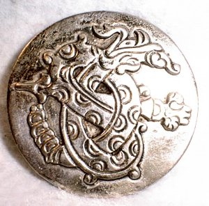 Disc with an Applied Serpent Was Designed by Spratling - Photo 1