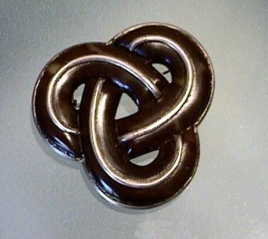 Pin of 3 Tortoise Shell Loops Backed with and Accented - Photo 1