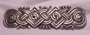 Carved Aztec Style Silson Horizontal Pin - Photo 1