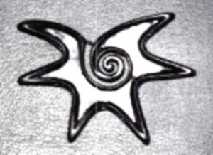 Silson Pin of a Cross Section of a Conch Shell Motif Very - Photo 1