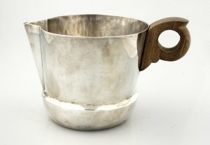 Cream Pitcher with Round Rosewood Handles - Photo 1