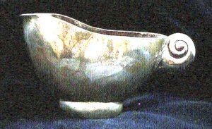 Oval Unlidded Creamer on a Domed Rim and with a Handle - Photo 1
