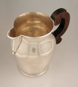 Pitcher with a Rolled Rim and Squared Rosewood Handle - Photo 1