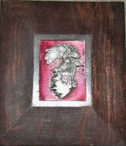 Mayan Head in Ebony Frame - Photo 1
