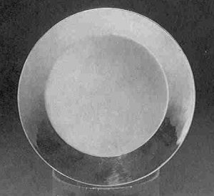 Plain Silver Service Plate with 1 3/4" Rim and Rolled Edge - Photo 1