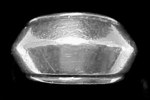 Simple Shaped Silver Ring - Photo 1