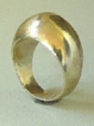 Simple Gold Domed Ring - Photo 1