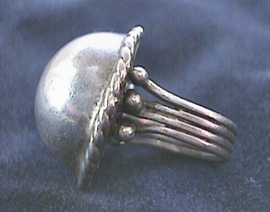 Ring of a Silver Dome Surrounded by a Rope Bezel - Photo 1