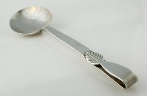 Spoon with Rat Tail, Hammered Bowl - Photo 1