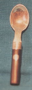 Small Spoon with Silver Bowl and Neck and with a Rosewood - Photo 1