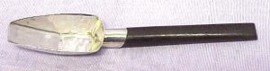 Spoon with Silver Shovel Shaped Bowl and Rosewood Handle - Photo 1
