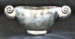 Oval Unlidded Silver Sugar Bowl on a Domed Rim - Photo 1