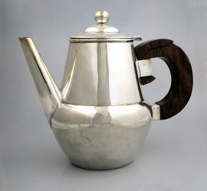 Early Teapot with Squared Rosewood Handle - Photo 1