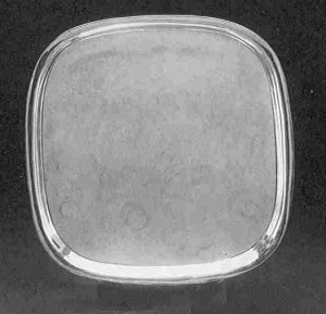 Square Silver Tray Made to Complement the Jaguar Coffee - Photo 1